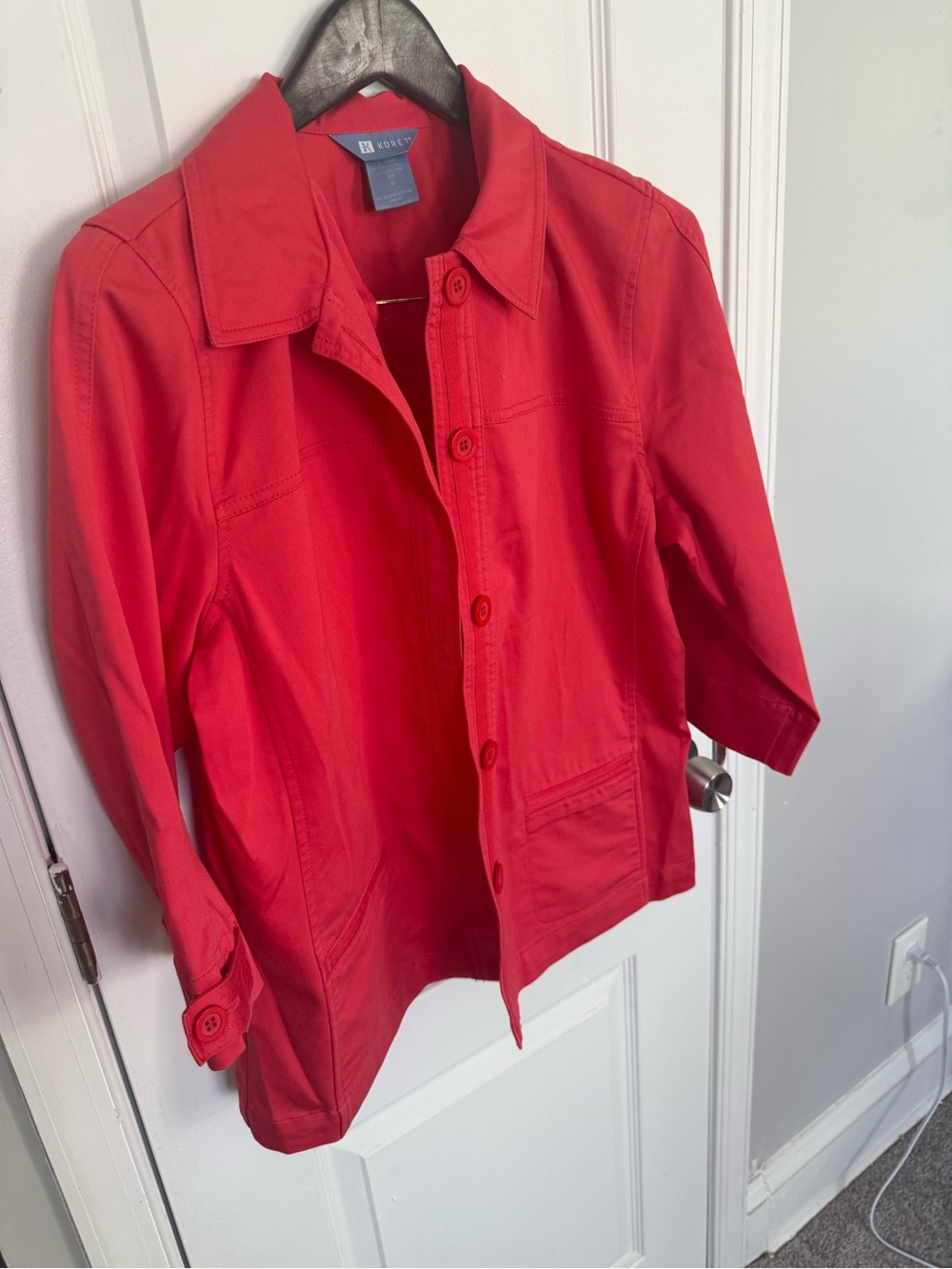 Koret Girls' Bright Red Button Jacket
